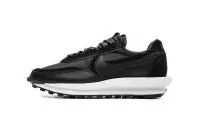 sacai nike vaporwaffle 2021 sneaker silk triple black